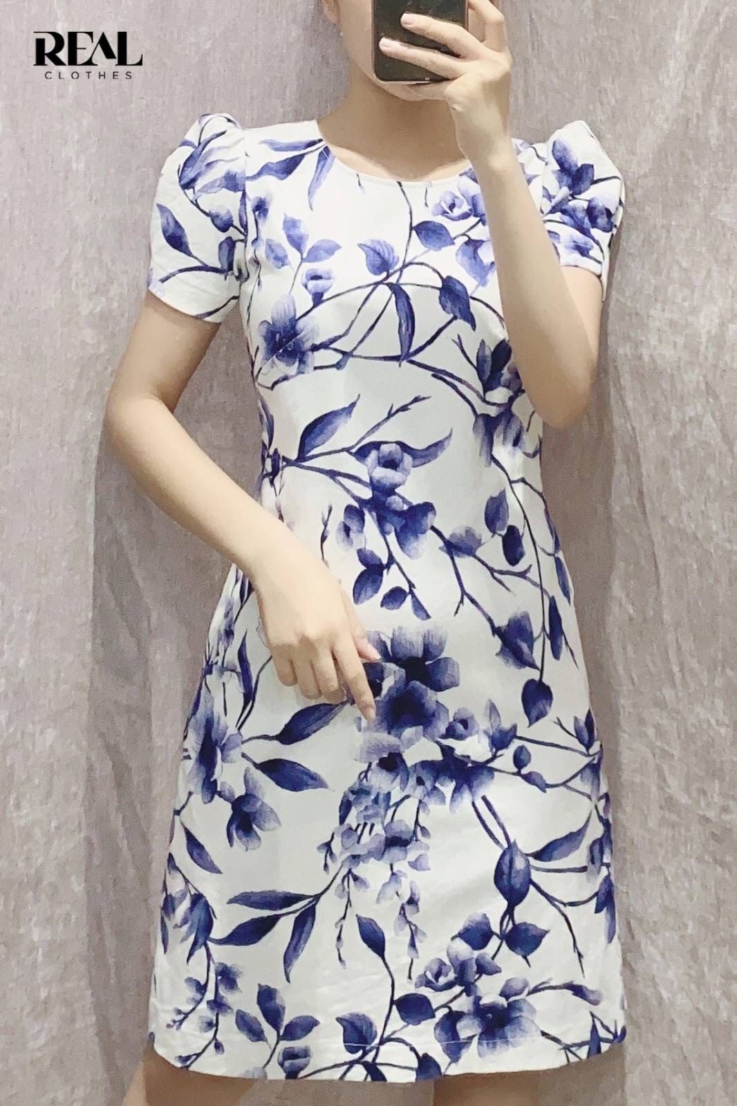 Đầm suông thiên thanh SALE