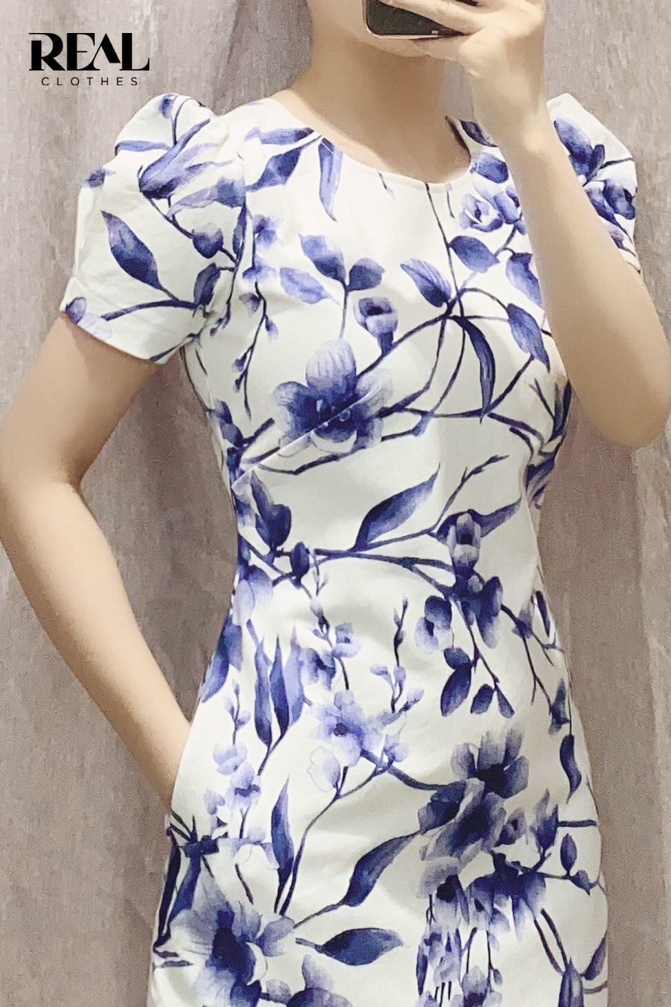 Đầm suông thiên thanh SALE