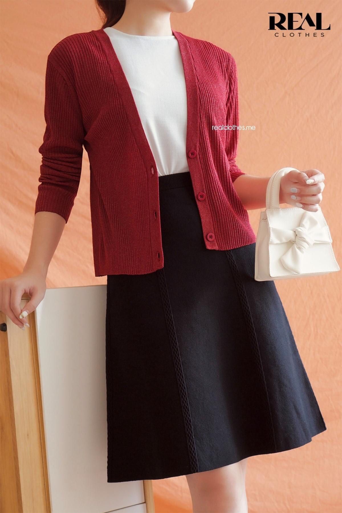 Áo cardigan đỏ - SALE