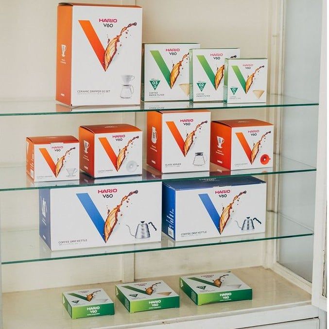 Giấy Lọc Cà Phê Hario 40 tờ V60-VCF-02- 40W (Size 02, Màu Trắng)