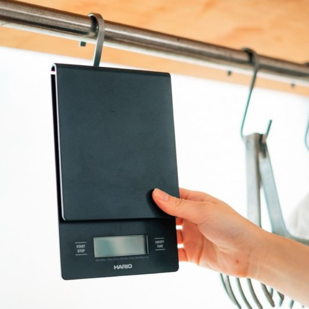 Cân điện tử định lượng và đo thời gian pha cà phê Hario V60 Drip Scale VSTN-2000B