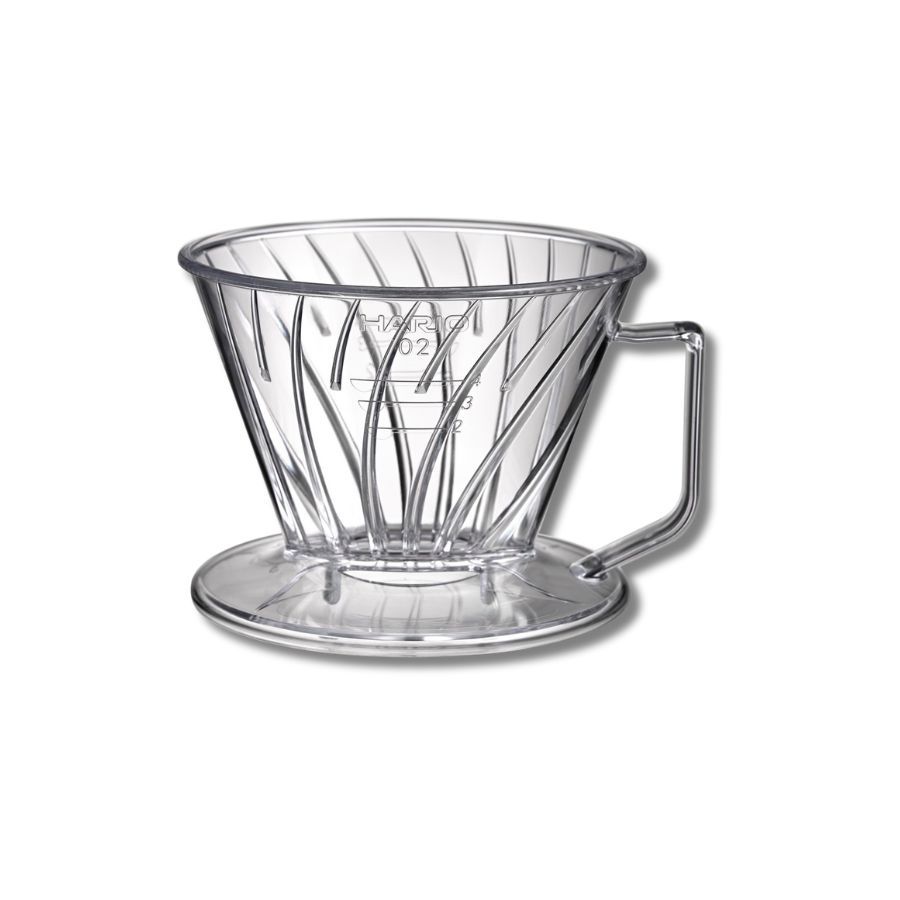 Phễu pha cà phê Hario Pegasus Dripper PED-02-T (phễu hình thang, size 02, chất liệu nhựa AS, trong suốt)