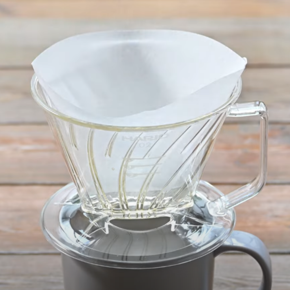 Giấy lọc cà phê Hario Pegasus coffee paper filter 100 tờ, size 02 PEF-02-100 (hình thang, 2 màu Trắng & Nâu)
