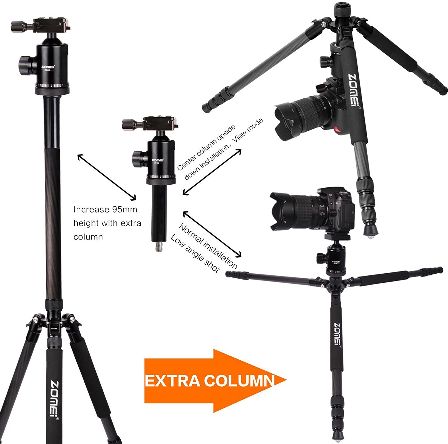 Cho thuê ZOMEI Carbon Fiber Tripod