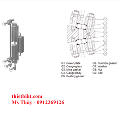 Thiết bị đo mức Wise Model L500 -  loại trong suốt hai màu