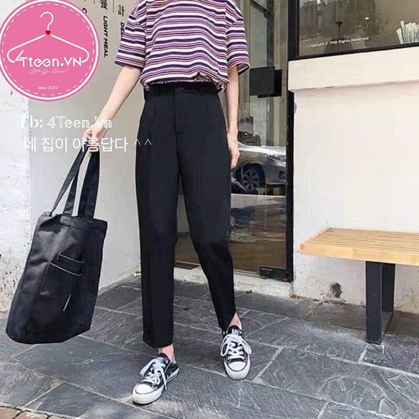 Quần vải dáng Baggy