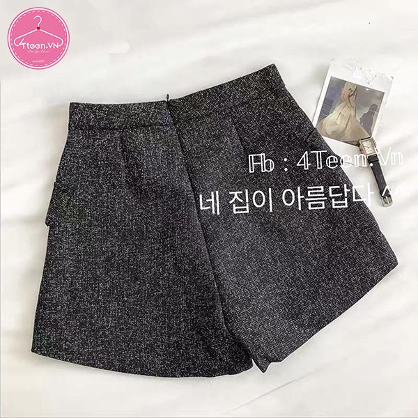 Quần short giả váy vạt chéo thời trang