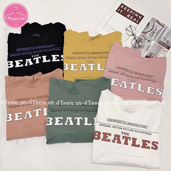 Áo hoodie croptop nữ tay dài in họa tiết