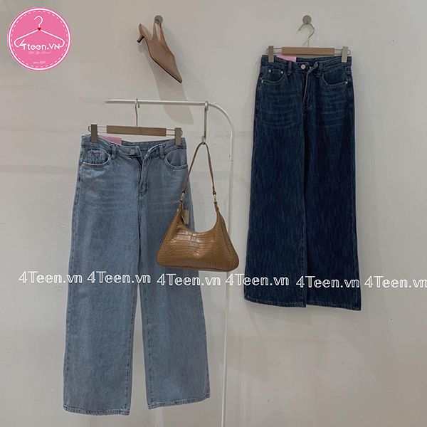 Quần jeans ống suông cá tính