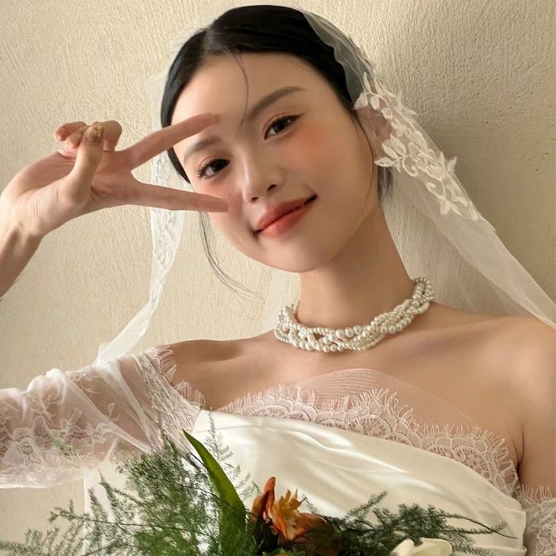 Dây chuyền nữ ngọc trai nhiều lớp-N06