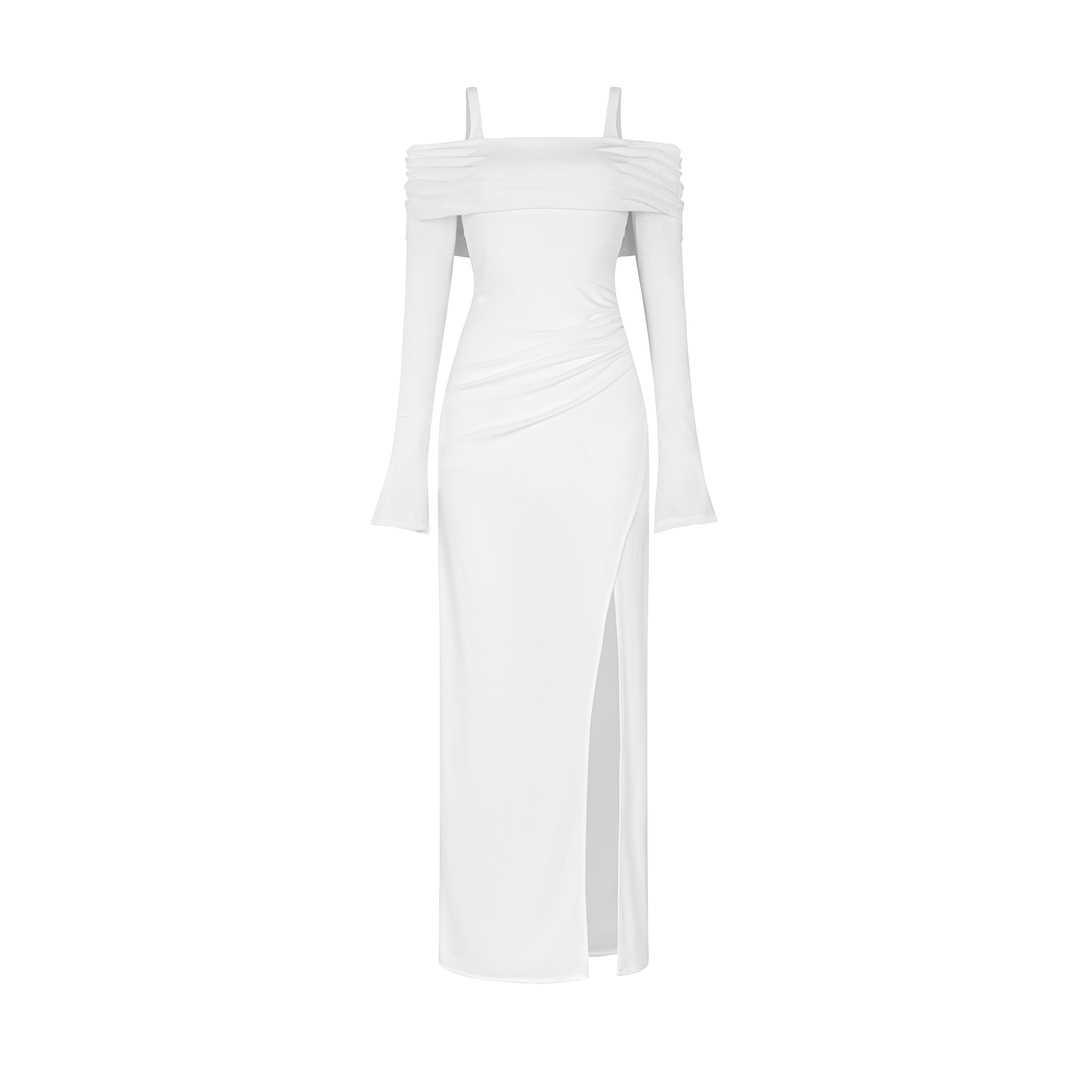 Đầm body suông xẻ tà nhún eo - D3890B