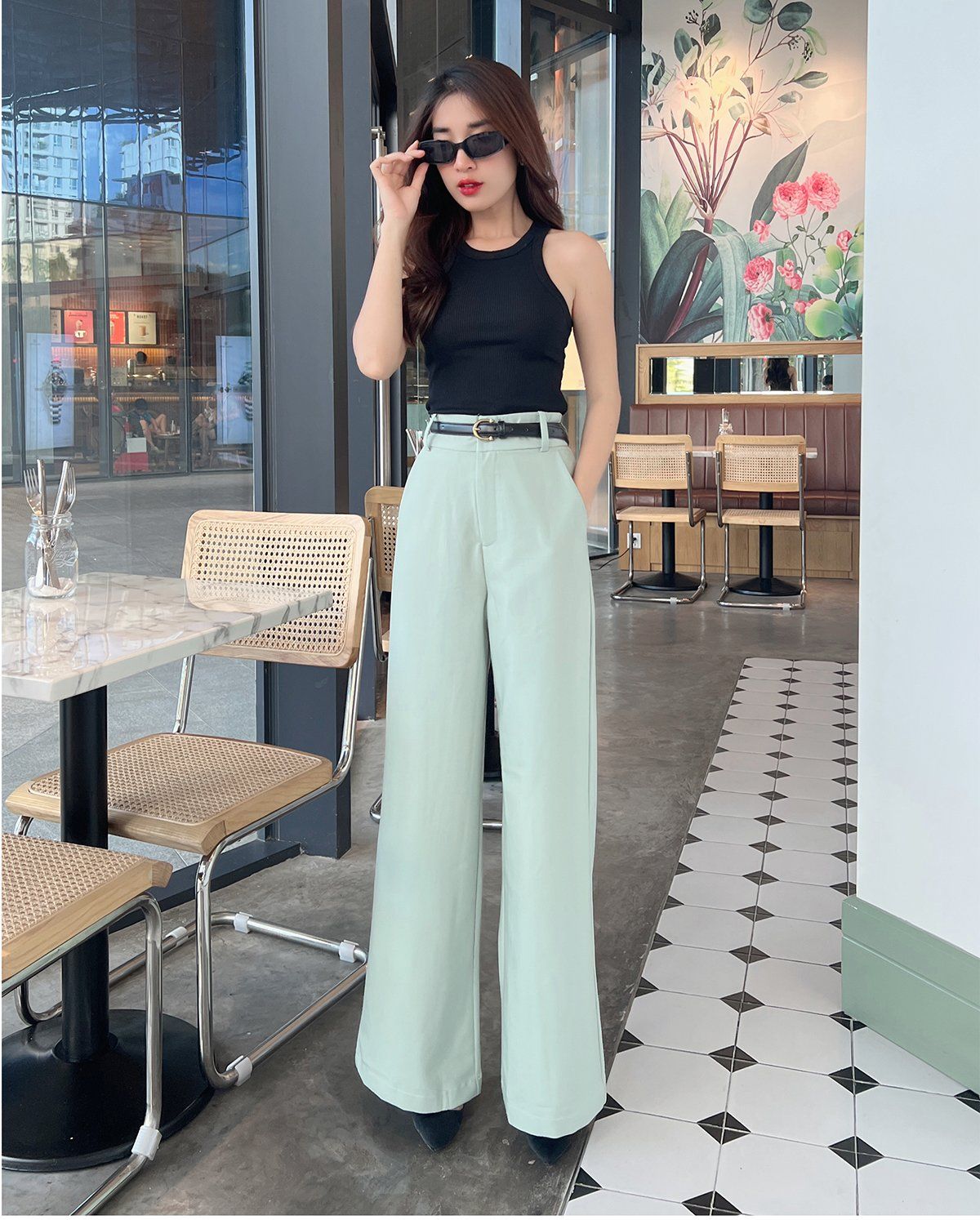 Áo ba lỗ form dài bo viền - A2213S