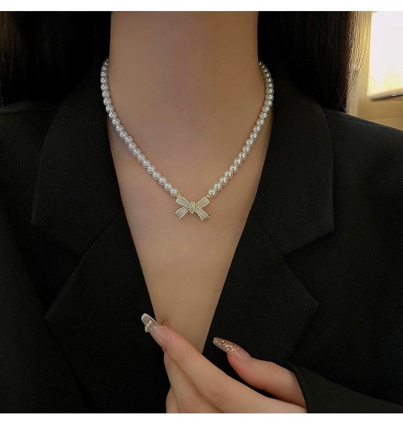 Dây chuyền nữ choker đính đá-N01