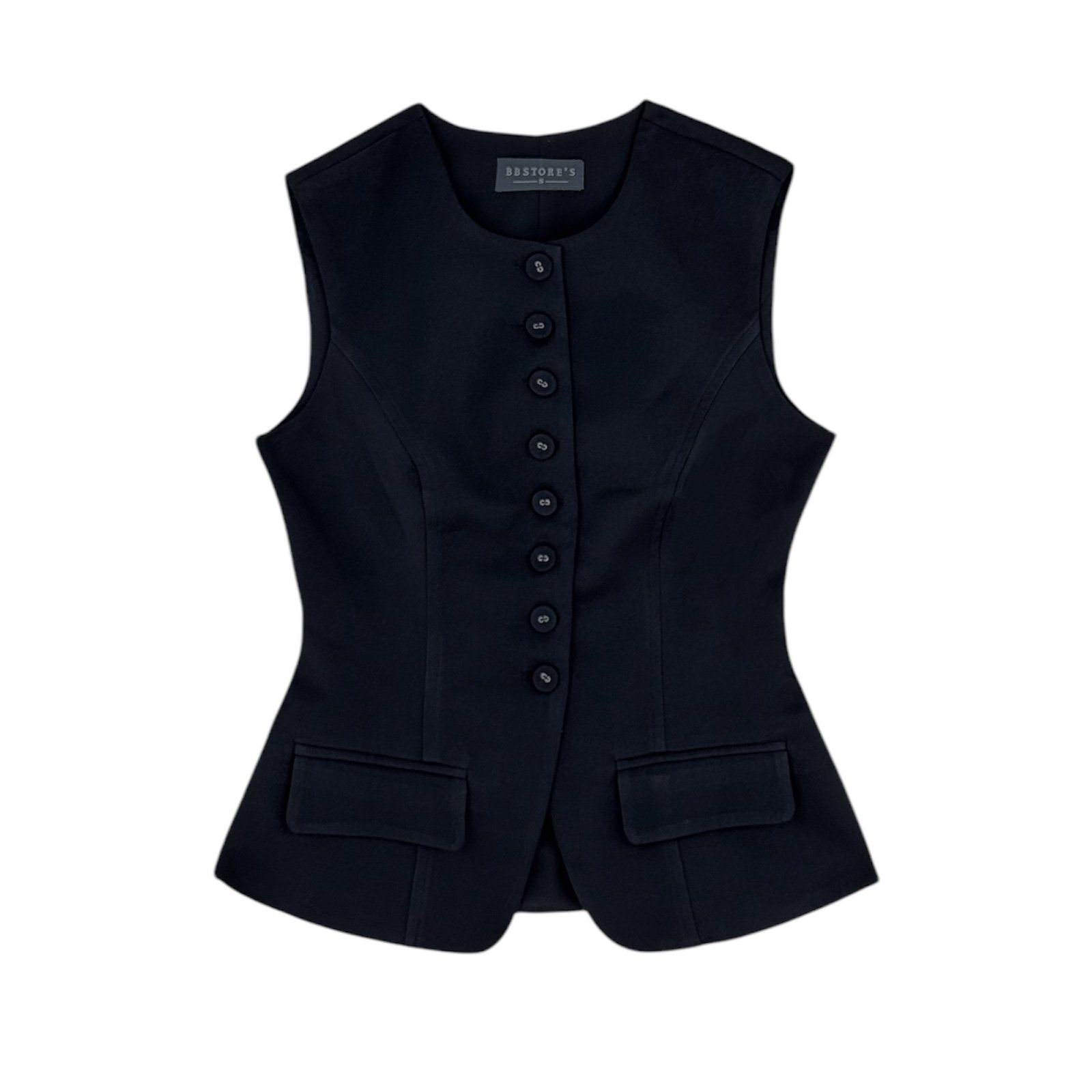 Áo gile công sở nút bọc cotton A4398A