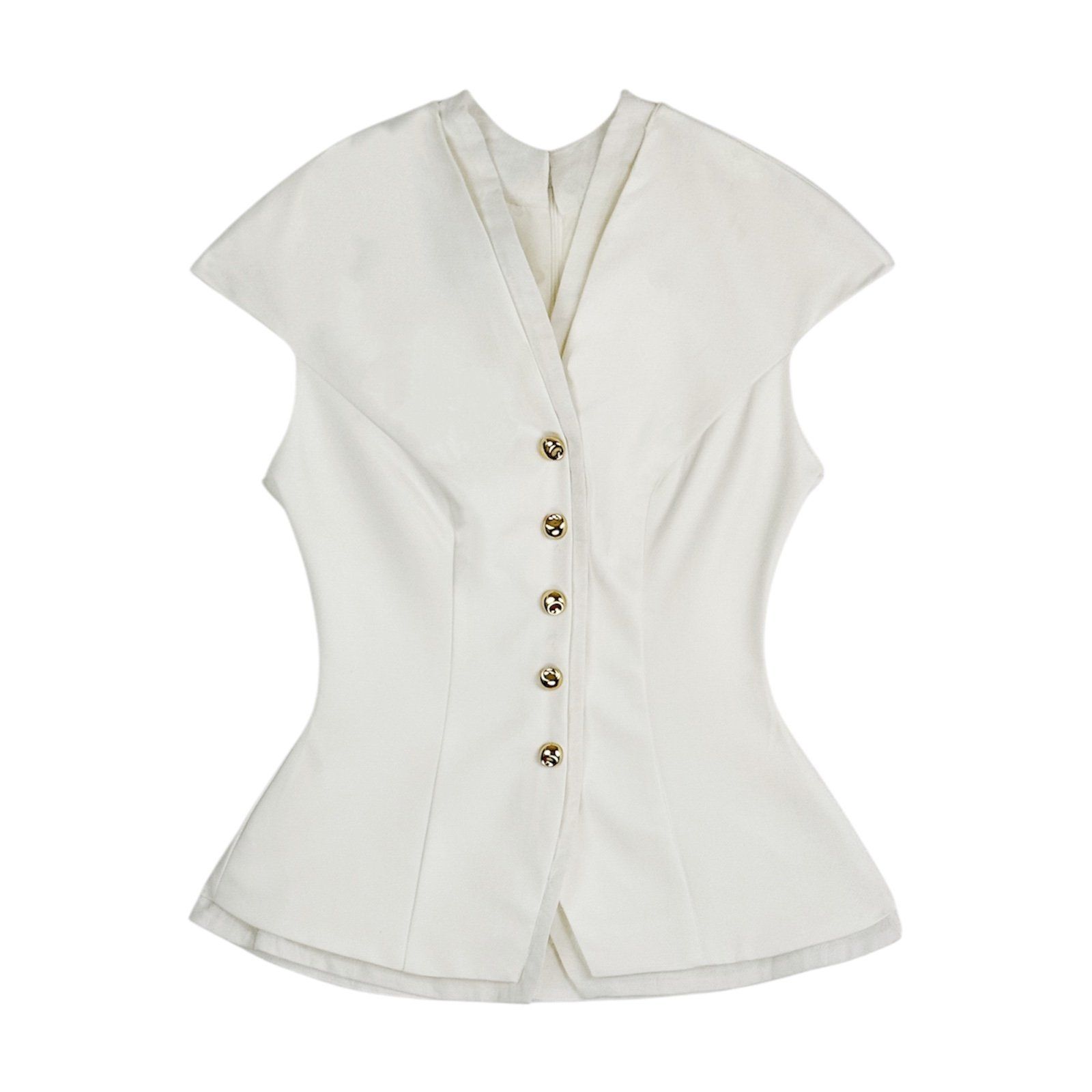 Áo kiểu tiệc peplum kết nút kiểu A4425B