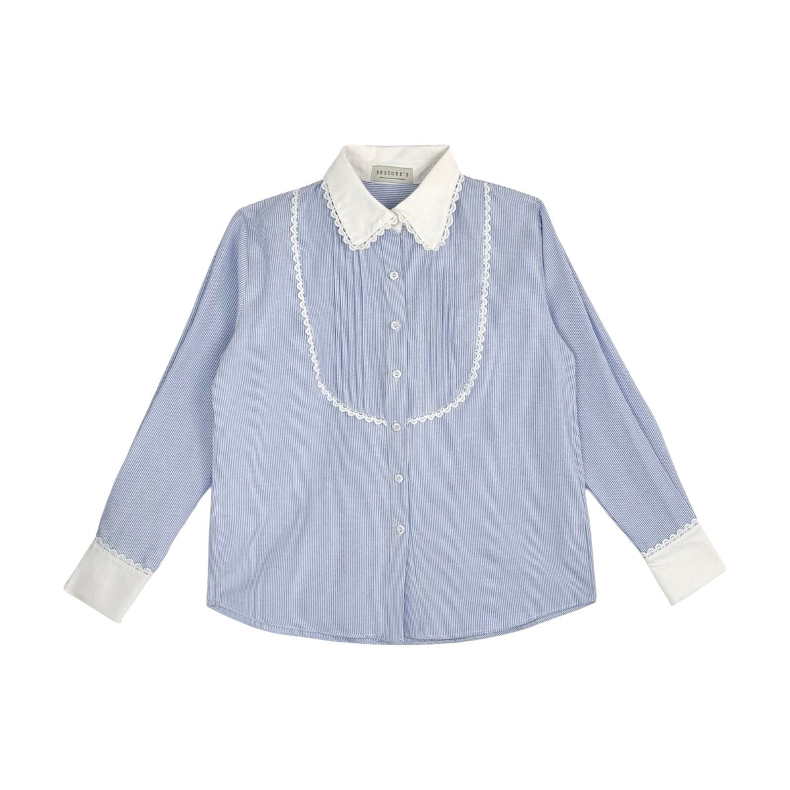 Áo sơ mi công sở cotton sọc xanh A4354T