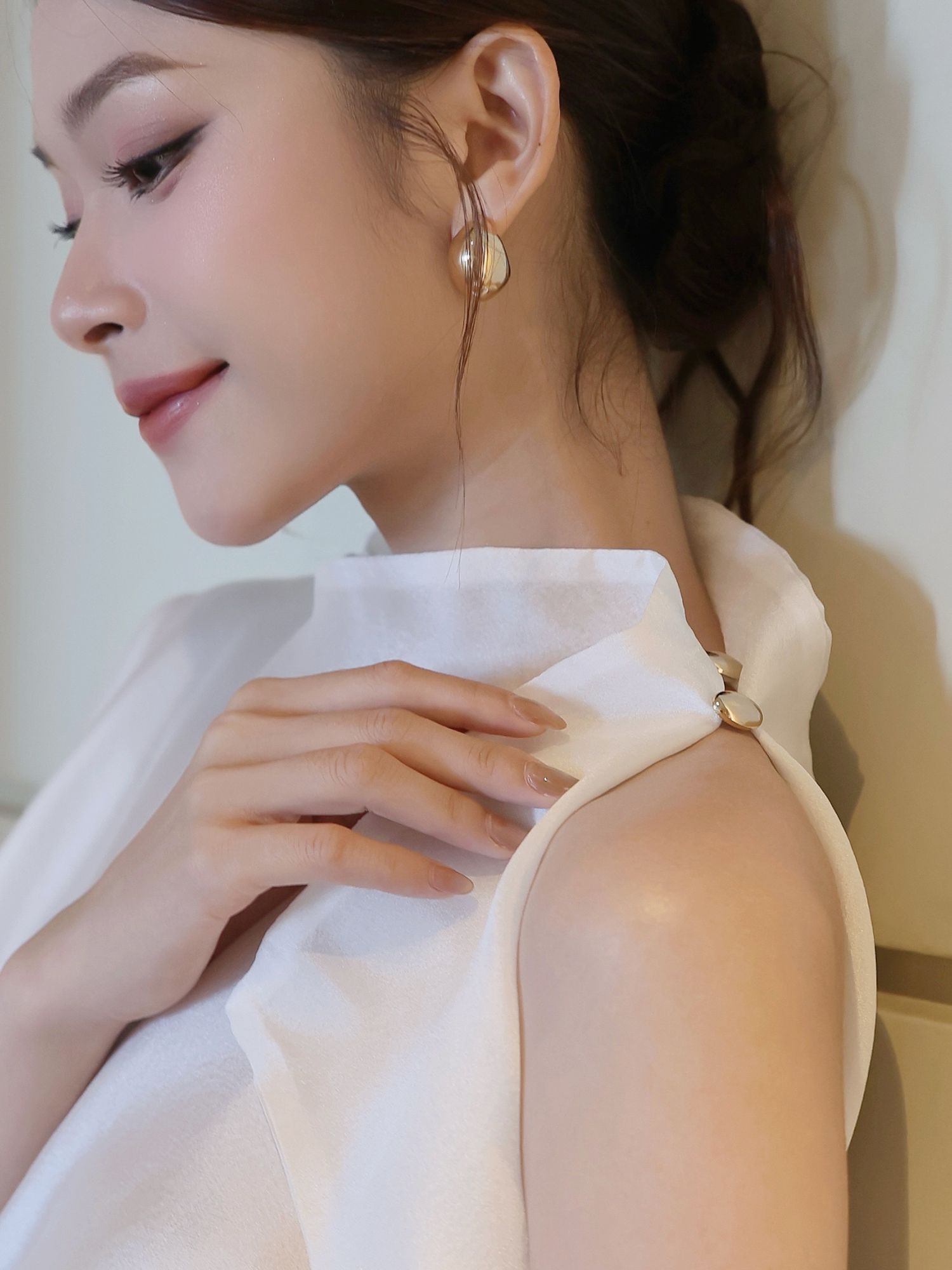 Áo kiểu tiệc voan không tay A4363T
