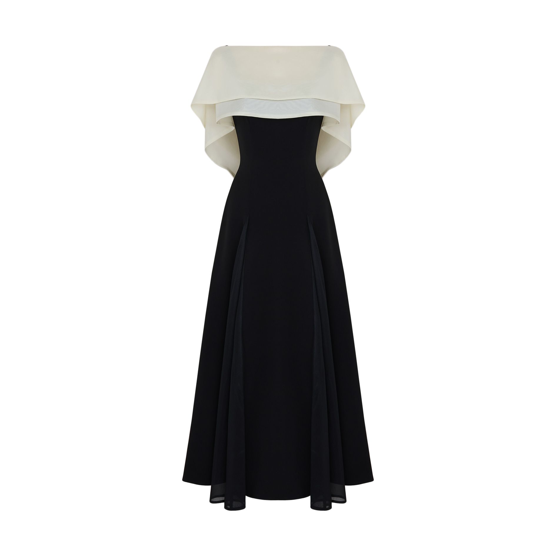 Đầm 2 dây tiệc dài cotton kèm áo D4325B