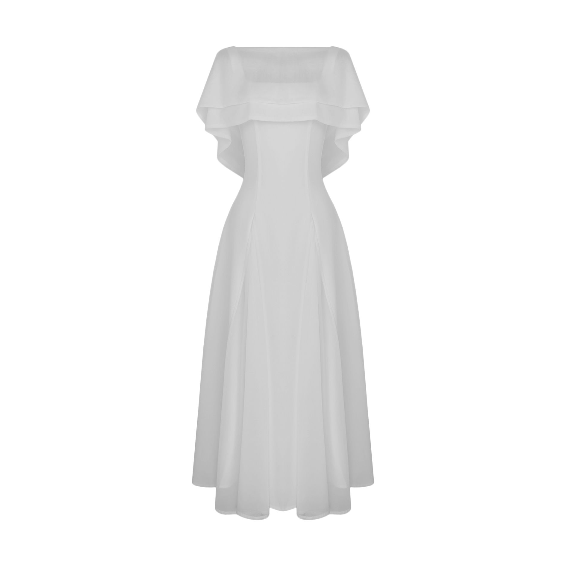 Đầm 2 dây tiệc dài cotton kèm áo D4325B