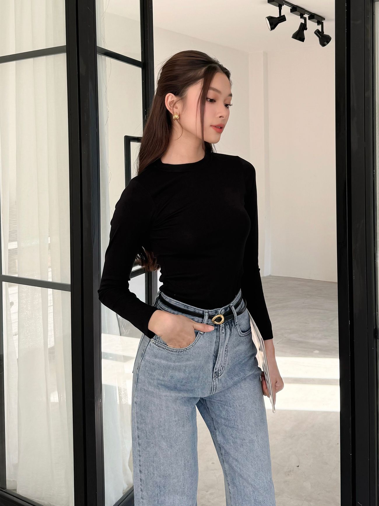 Áo thun tay dài cổ tròn - A2197S
