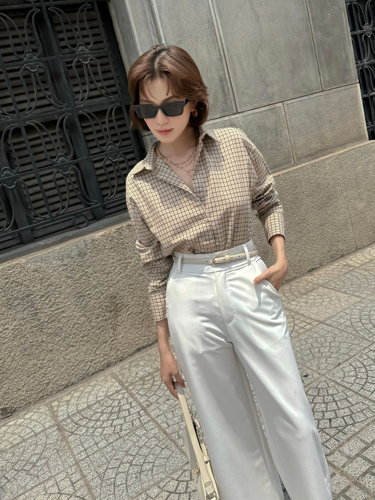 Sơ mi caro oversize-A3688