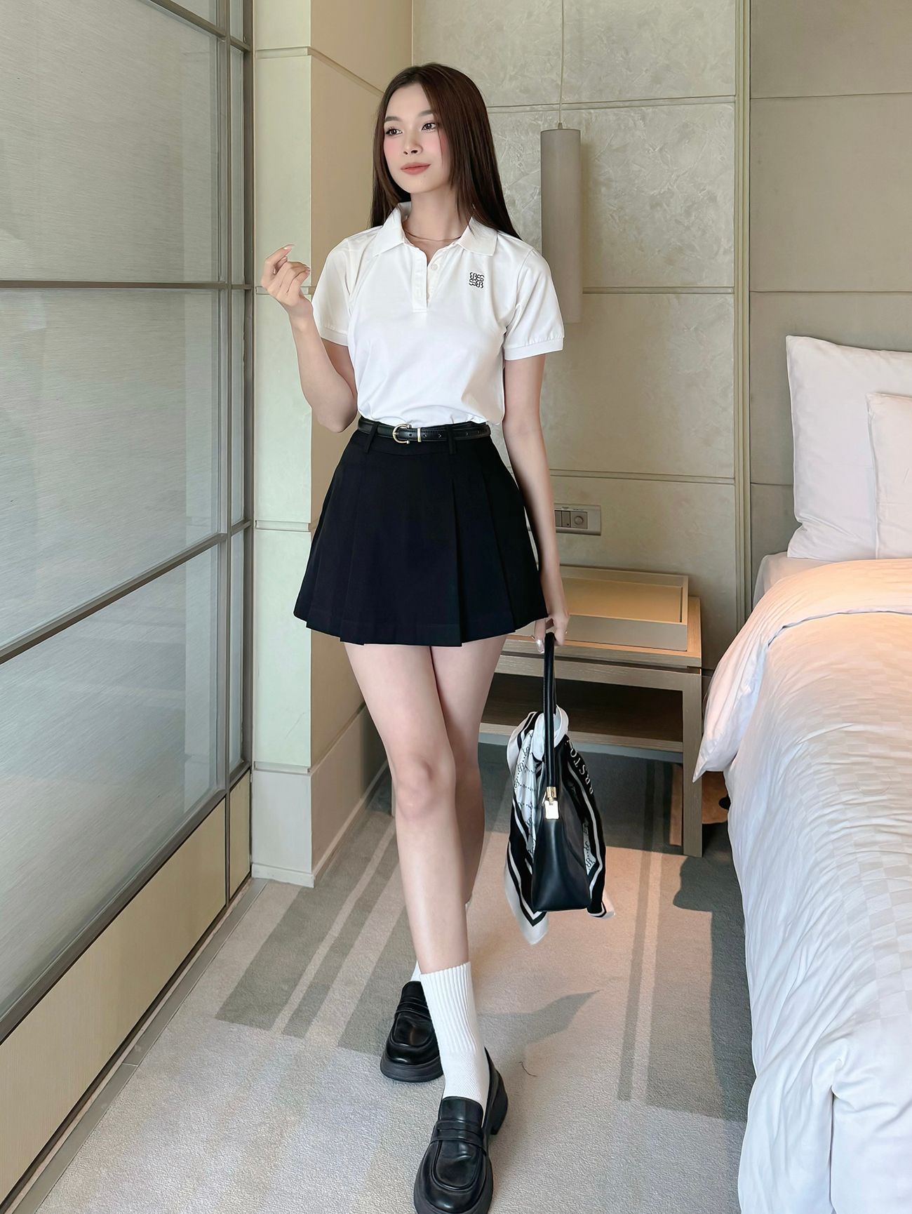 Áo thun polo thêu -A3731