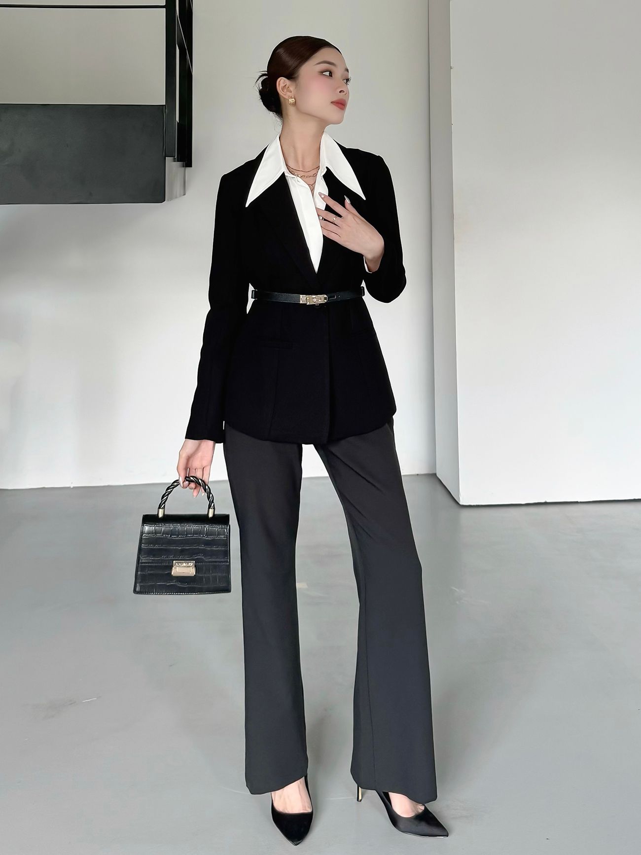 Áo khoác vest tay dài basic - A3710A