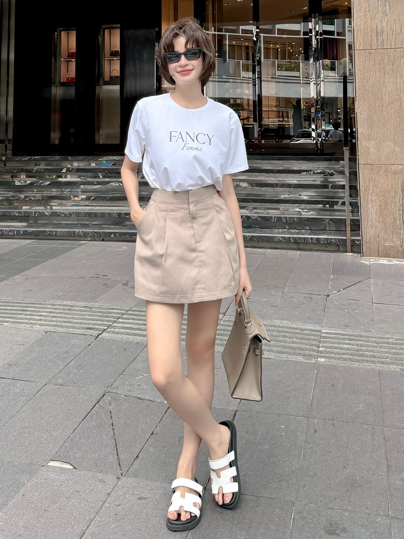 Áo thun in chữ form rộng basic-A3880A