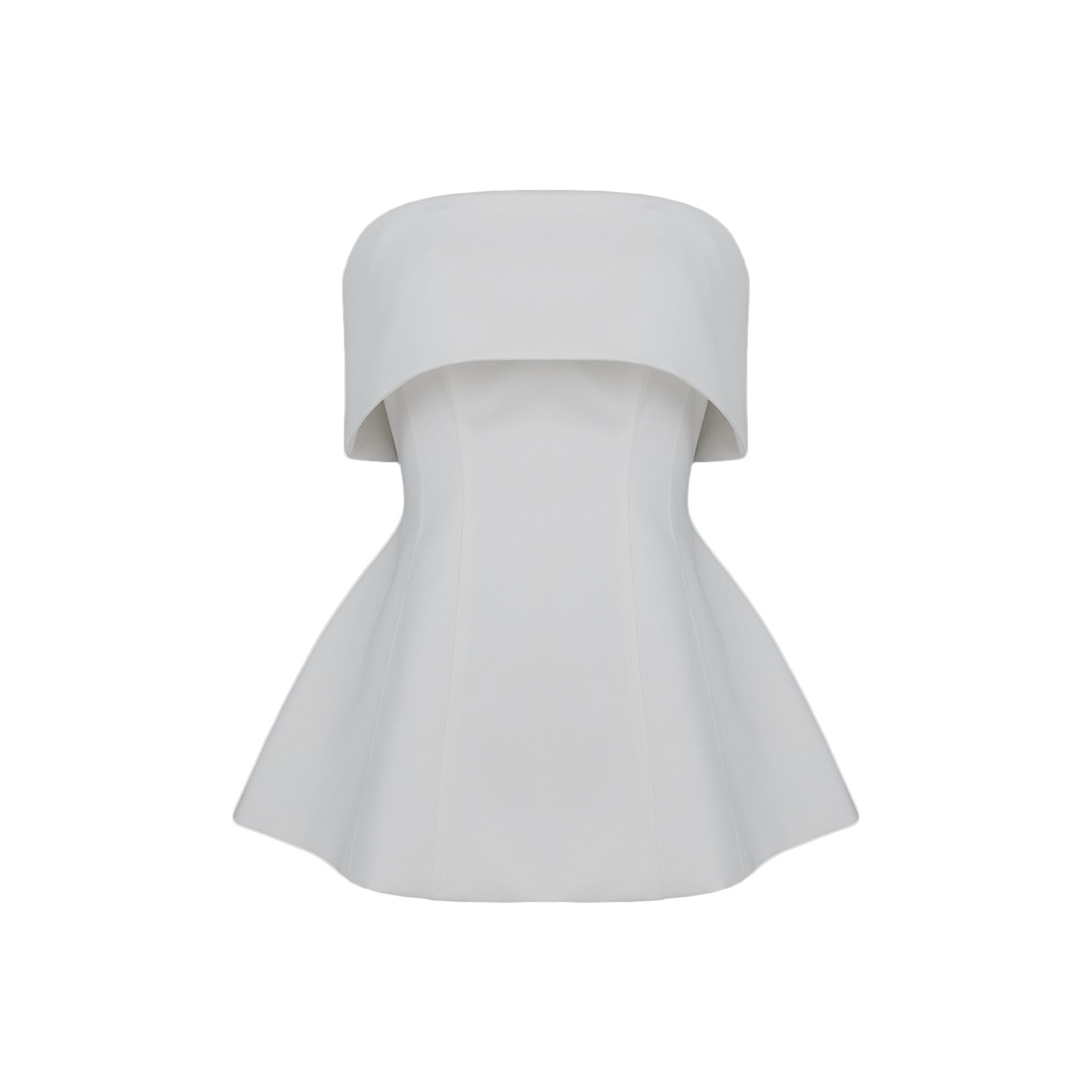 Áo kiểu peplum trễ vai phủ vạt – A4289A