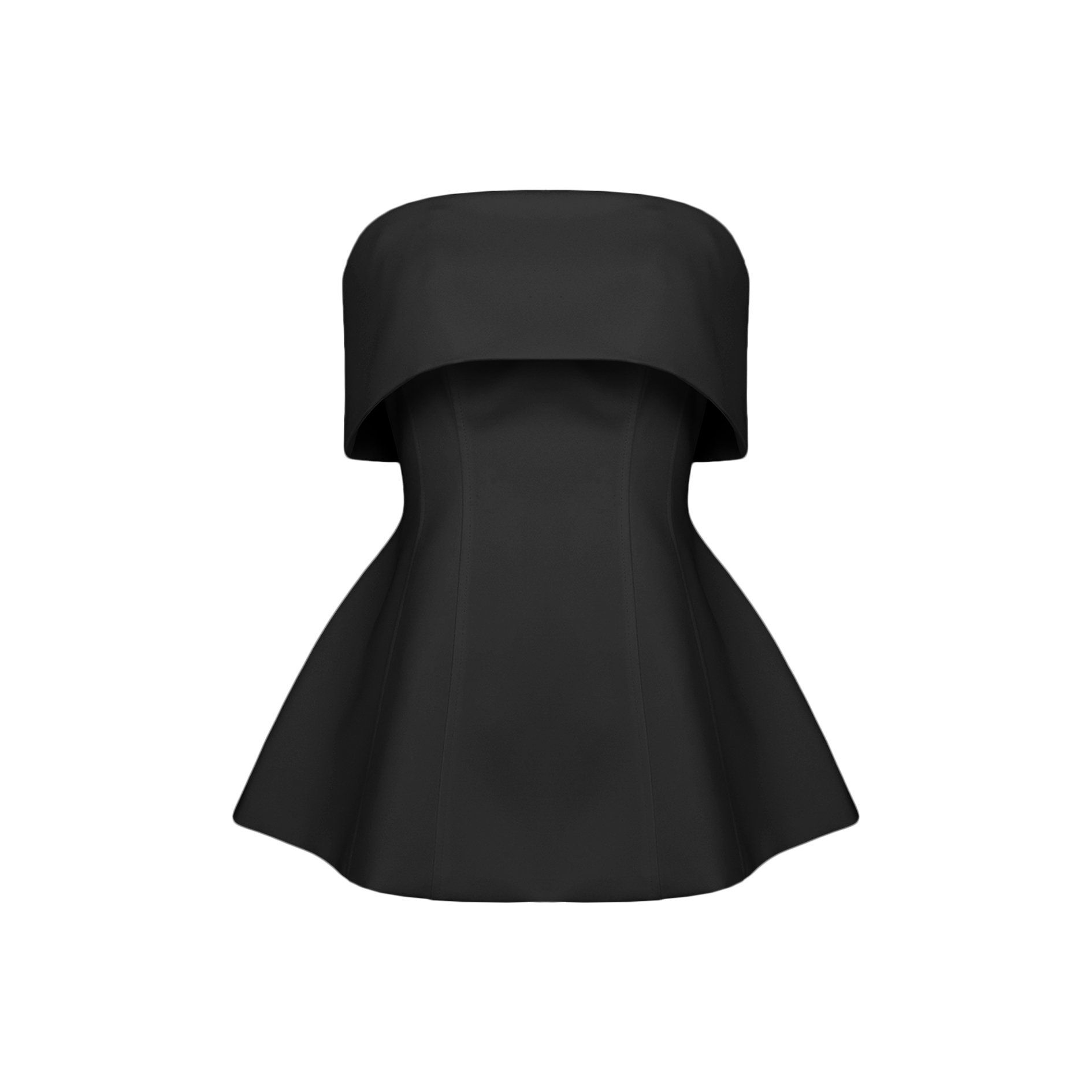 Áo kiểu peplum trễ vai phủ vạt – A4289A