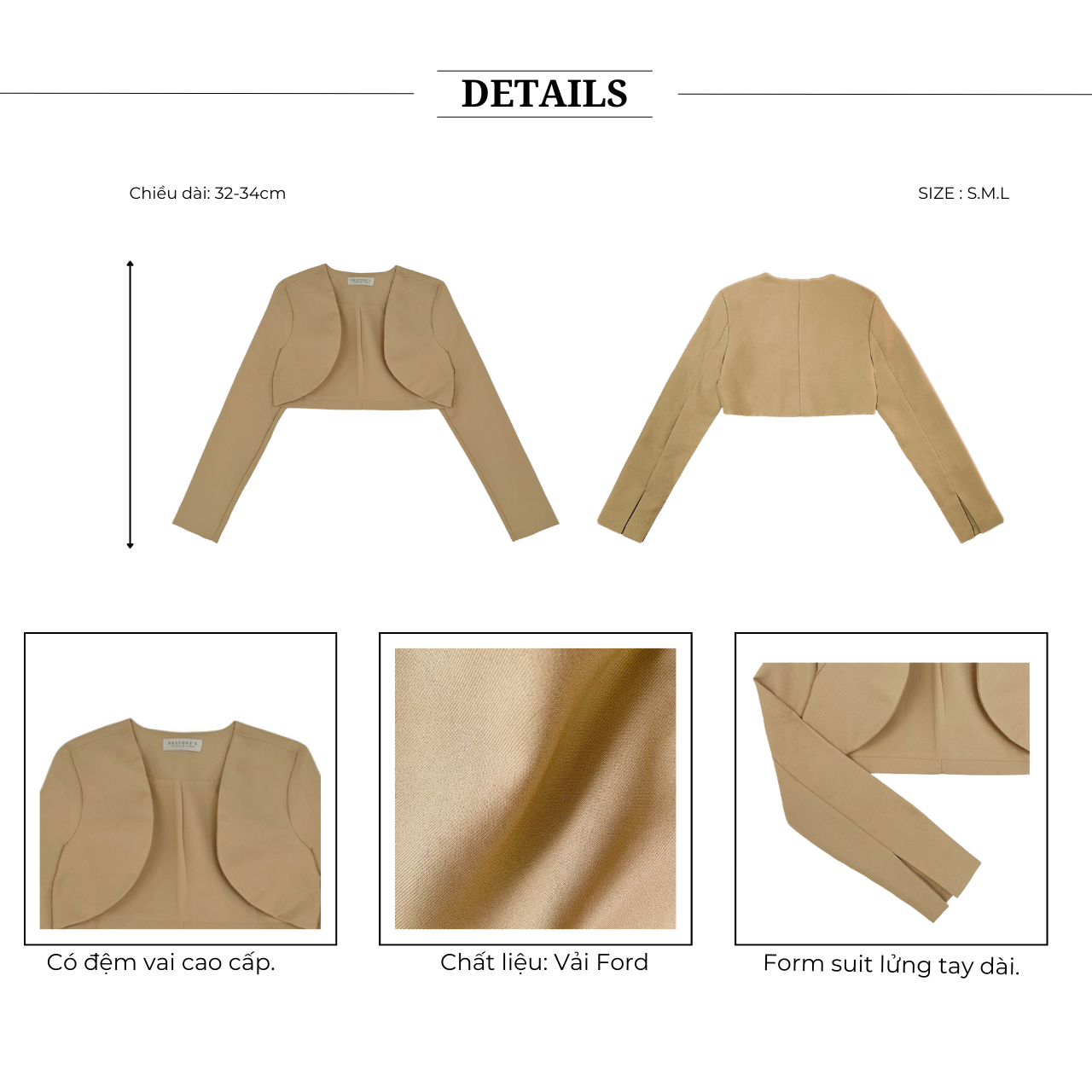 Áo blazer dạo phố tay dài A1858S