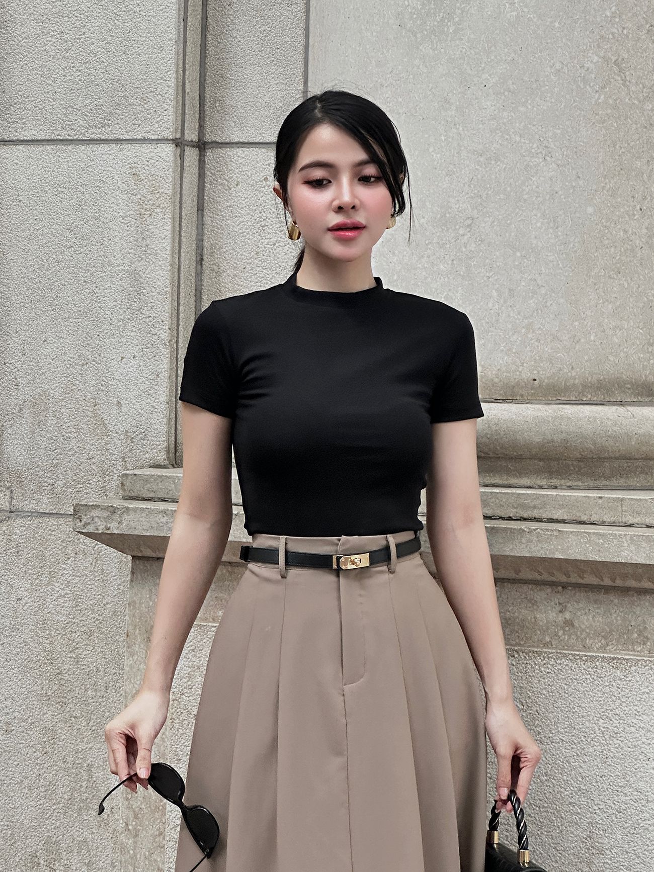 Áo thun tay lở cổ tròn - A2189S