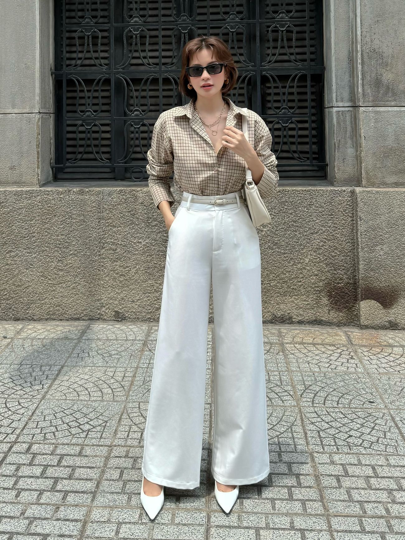 Sơ mi caro oversize-A3688