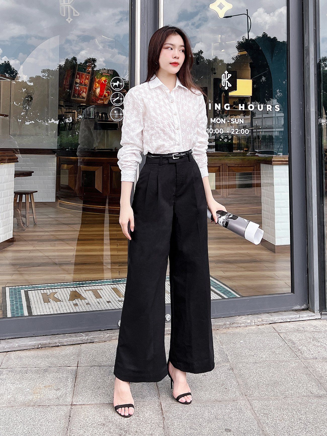 Quần suông công sở xếp ly - Q2119