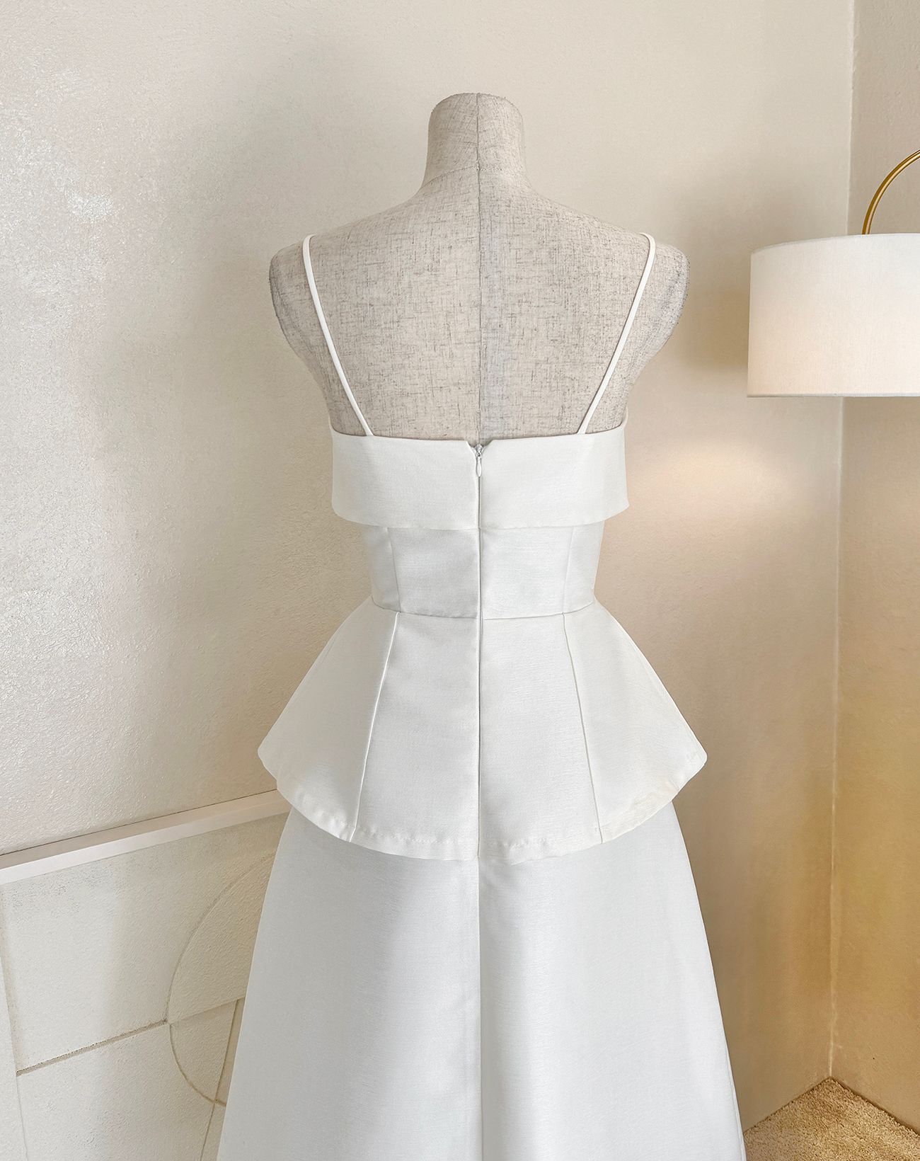 Đầm chữ A dài phối áo peplum - D2814