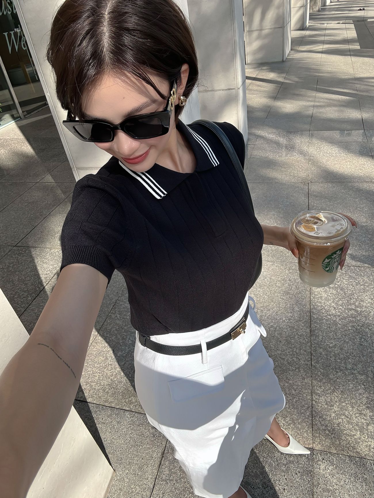 Áo polo trơn tay ngắn cổ trụ - A3767