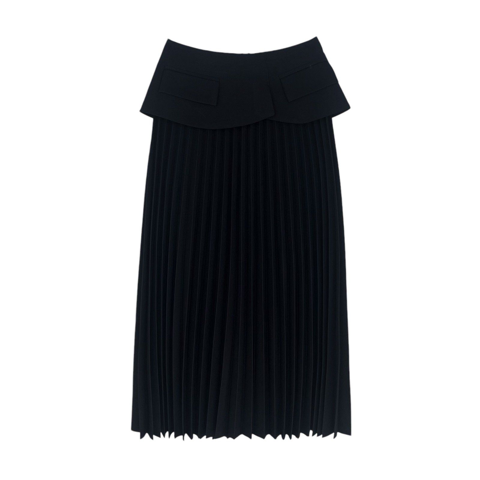 Chân váy dài xếp ly form peplum - V3997H