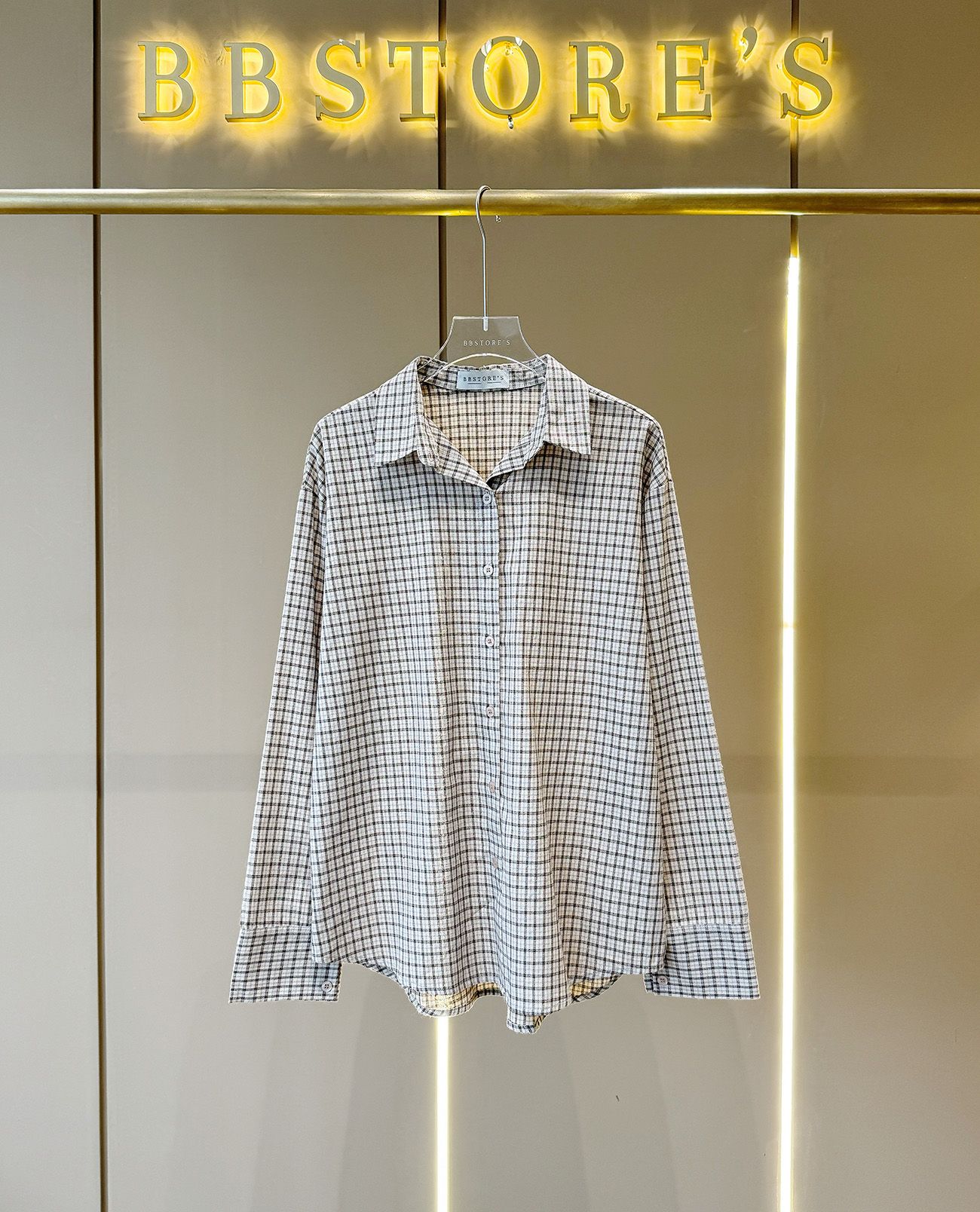 Sơ mi caro oversize-A3688