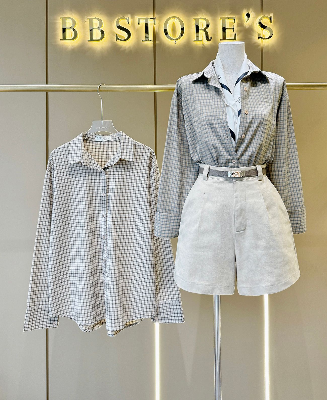 Sơ mi caro oversize-A3688