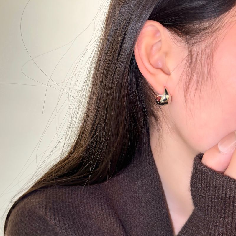 Bông tai nữ oval giọt nước-E11