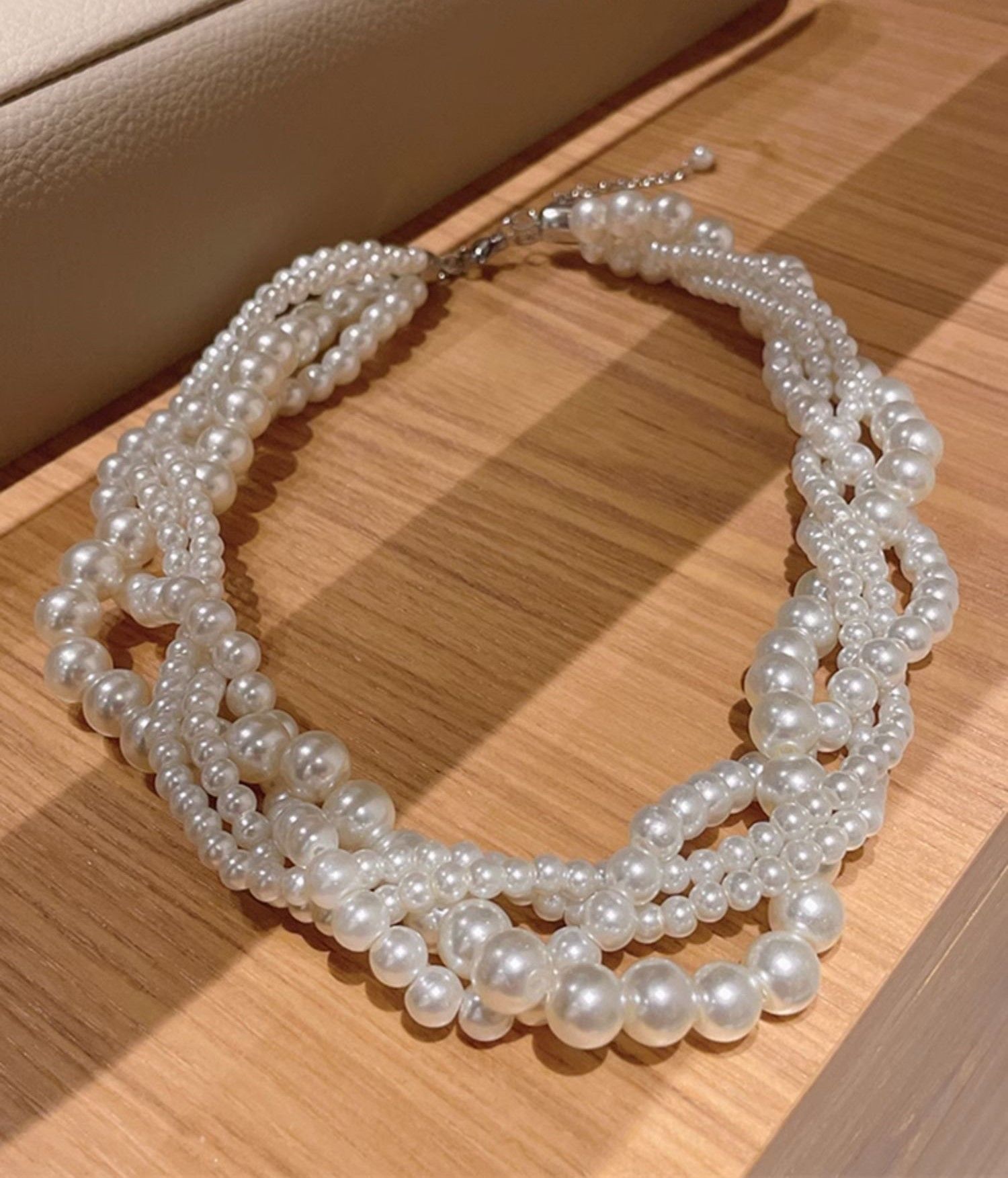 Dây chuyền nữ ngọc trai nhiều lớp-N06