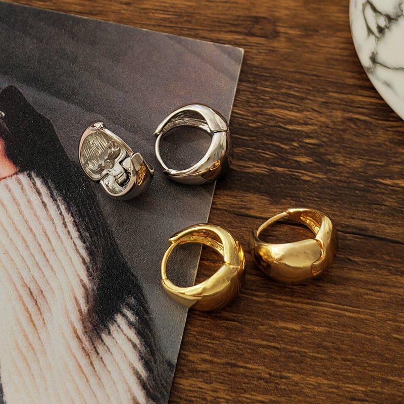 Bông tai nữ oval giọt nước-E11