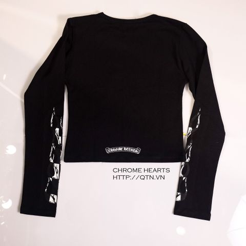 Chrome hearts Matty Boy Croptop Long Sleeve Black