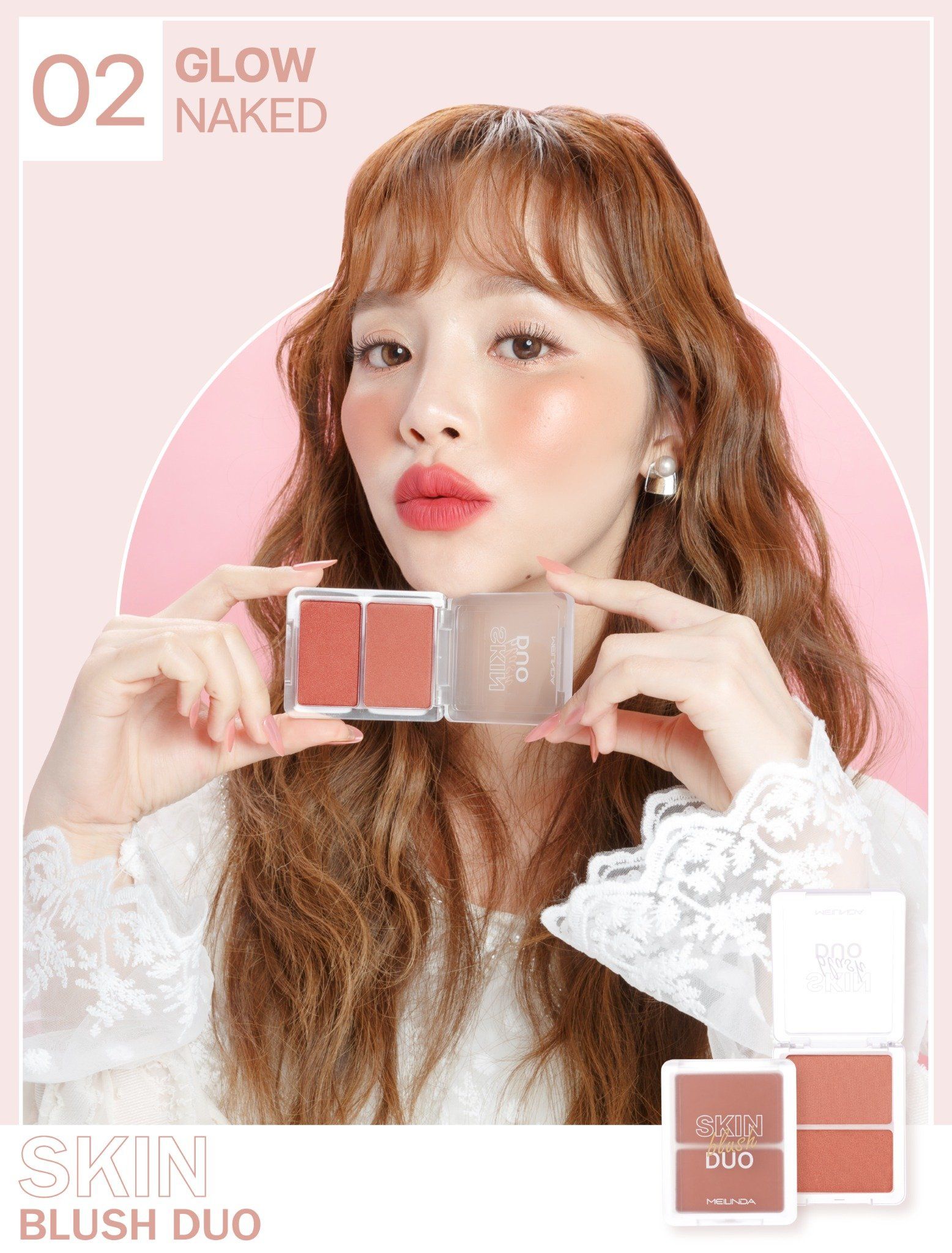 SKIN BLUSH DUO MÁ HỒNG 2 Ô MEILINDA