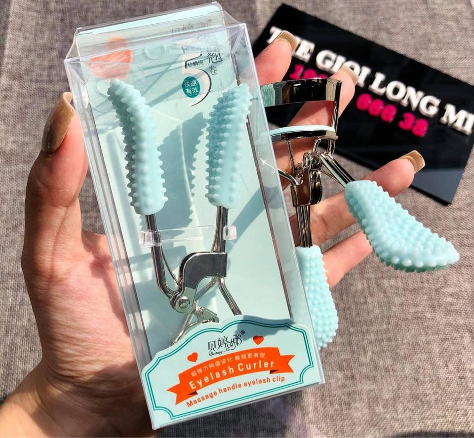 DỤNG CỤ BẤM CONG MI CÁN XANH PASTEL