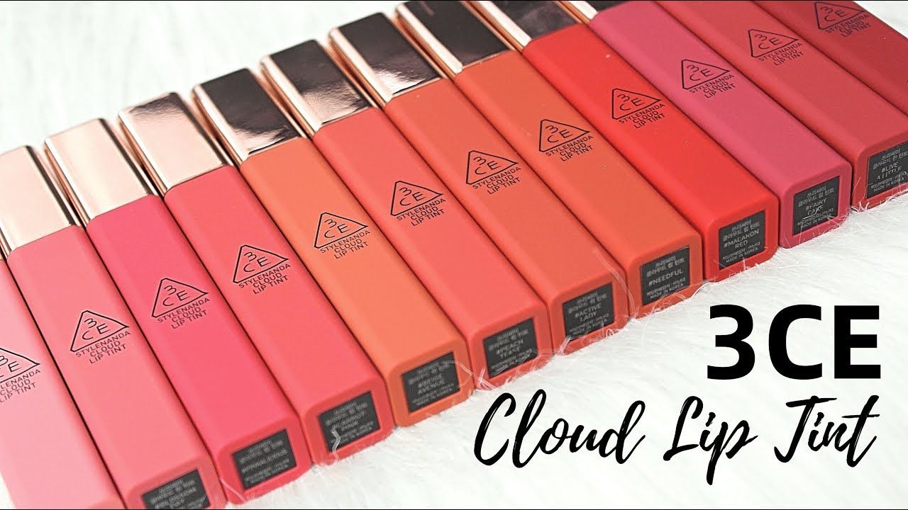 3CE Cloud Lip Tint bộ sưu tập son kem lì Stylenanda (hàng nhập khẩu chính hãng Hàn Quốc) 