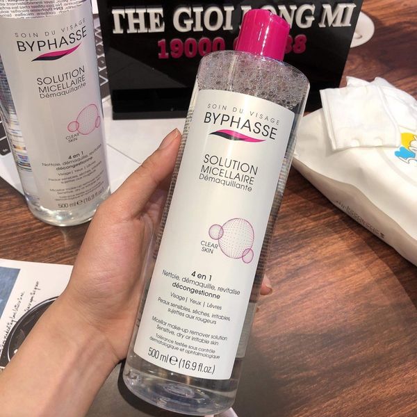 BYPHASSE NƯỚC TẨY TRANG HỒNG