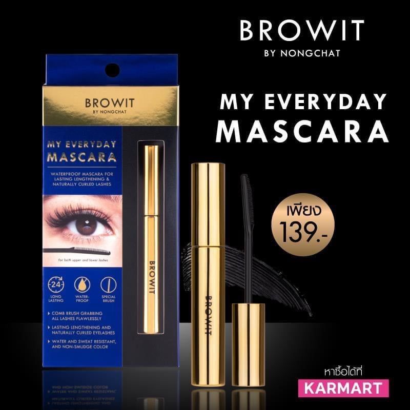 My everyday mascara chuốt dài và tơi mi thương hiệu Browit by Nongchat