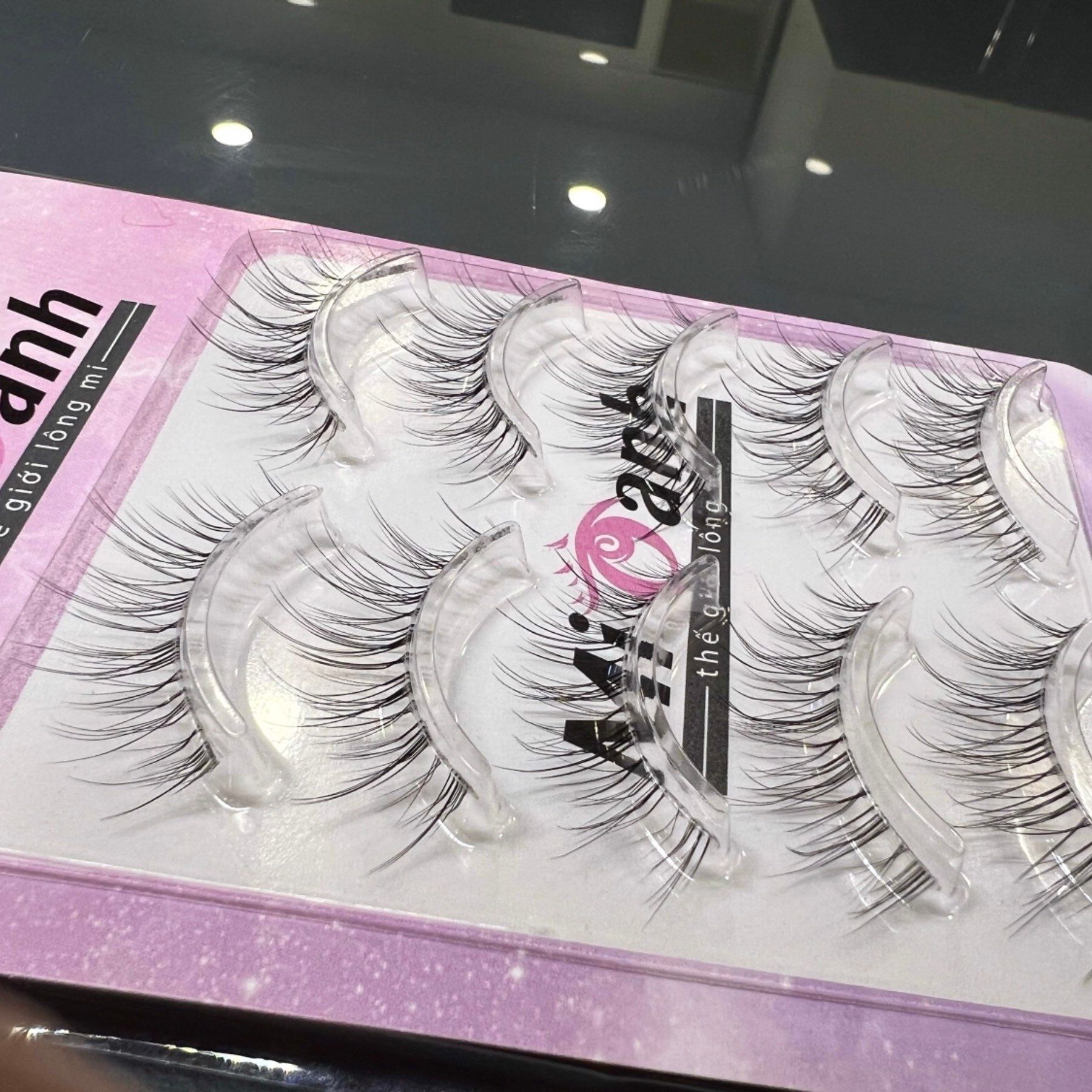 Katun K2023 Hộp lông mi lông chồn viền gân trong 5 cặp kiểu dáng thương hiệu Mi Oanh (không kèm keo dán)