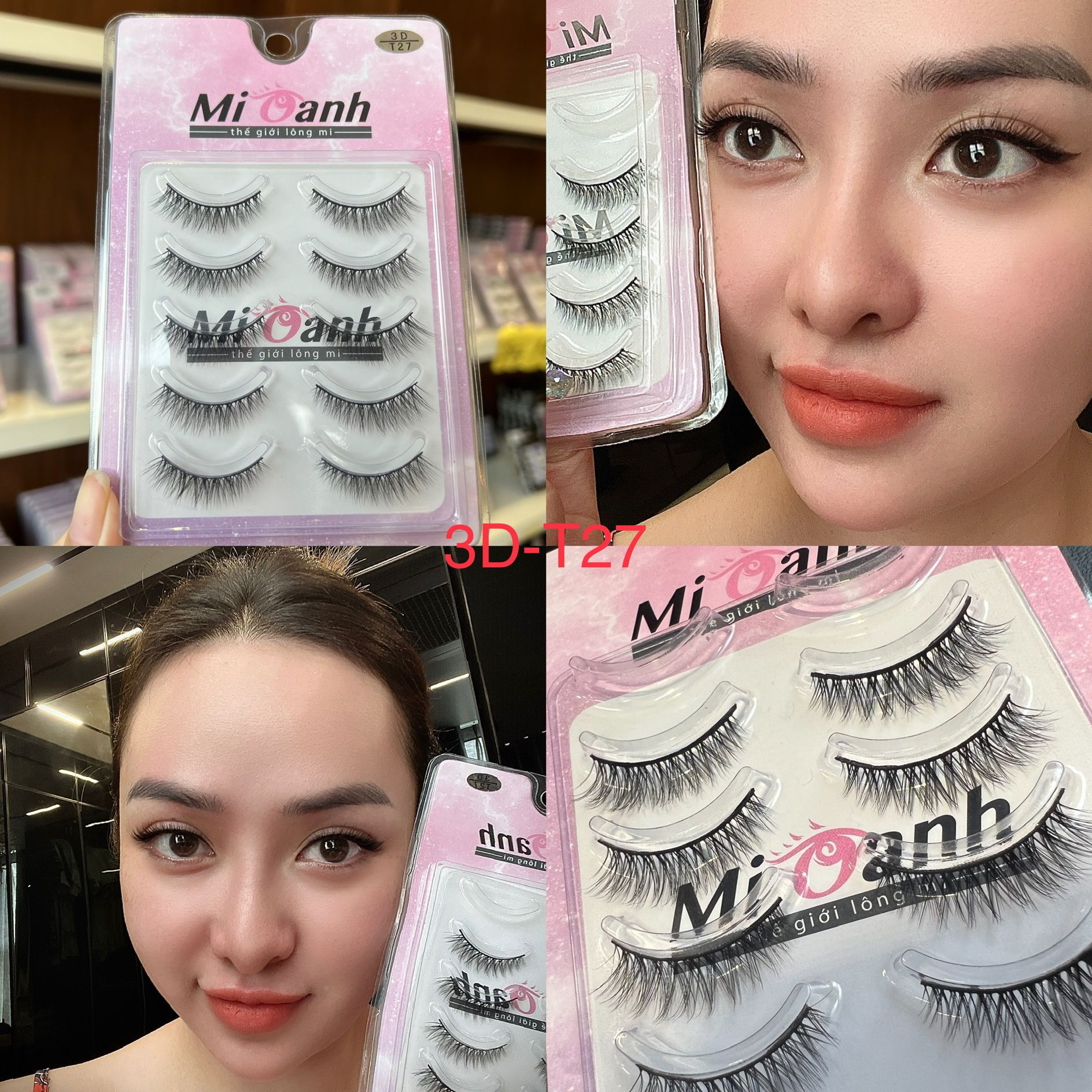3D-T27 LÔNG MI LÔNG CHỒN 5 CẶP MI OANH